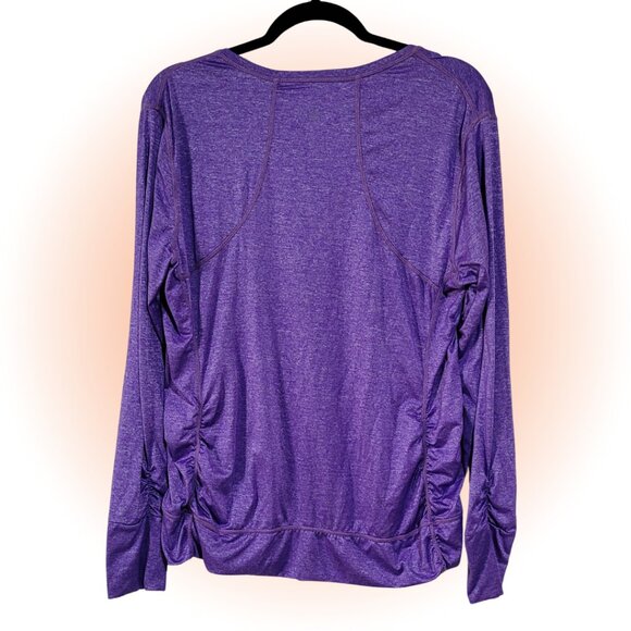 TANGERINE RUCHED PULLOVER LONG SLEEVE TOP SHIRT EUC XL - Picture 2 of 5